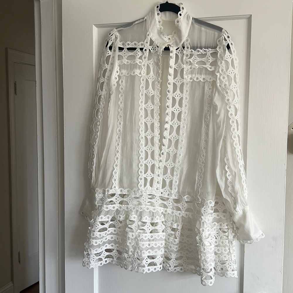 White dress or cover up